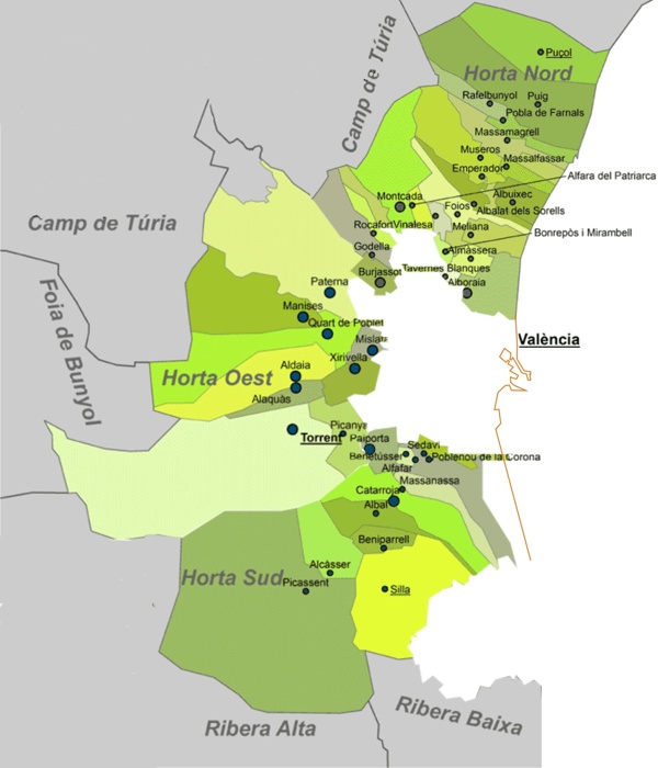 Comarca L'Horta Sud /Oest/Nord - Valencia