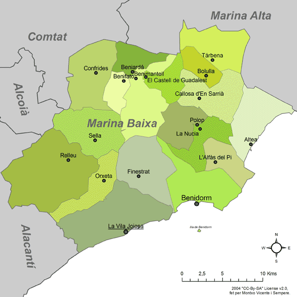 Comarca la marina baixa